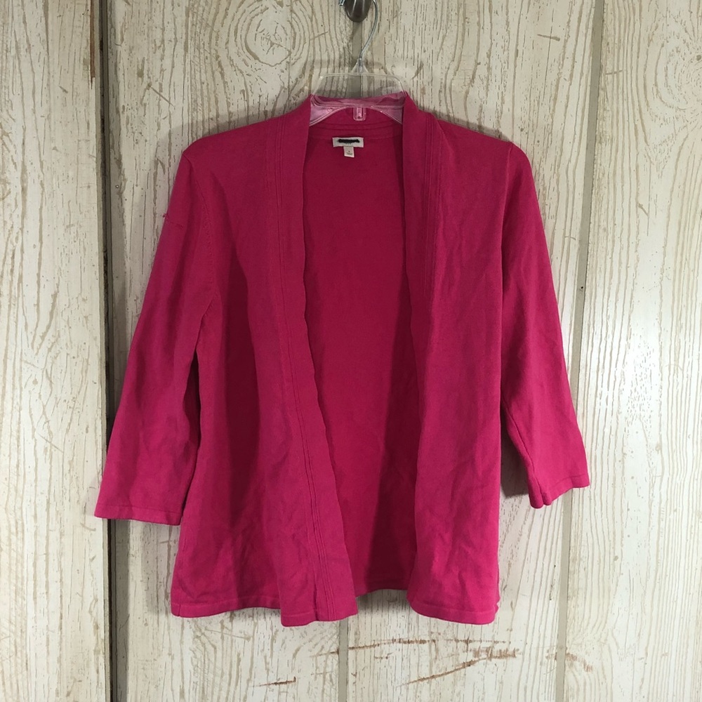 Talbots Bright Pink Cardigan Size S